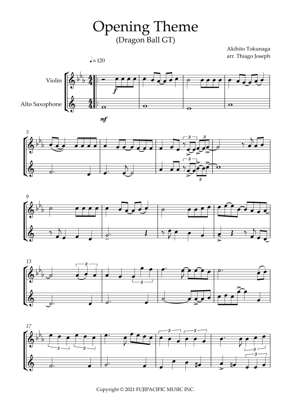 Dragon Ball Gt (arr. Thiago Joseph)