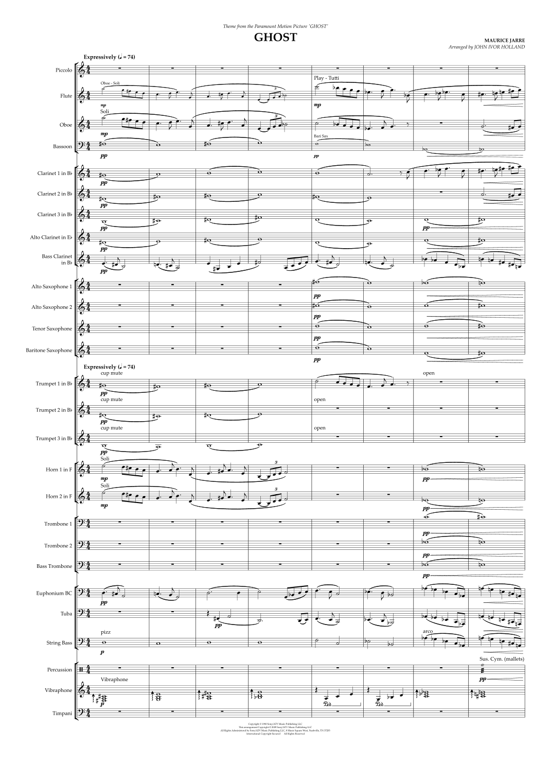 Ghost (arr. John Ivor Holland)