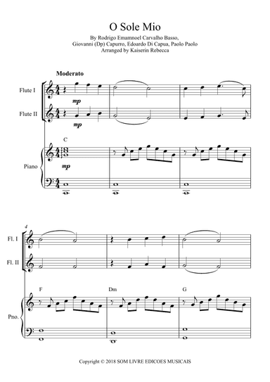 O Sole Mio (arr. Kaiserin Rebecca)