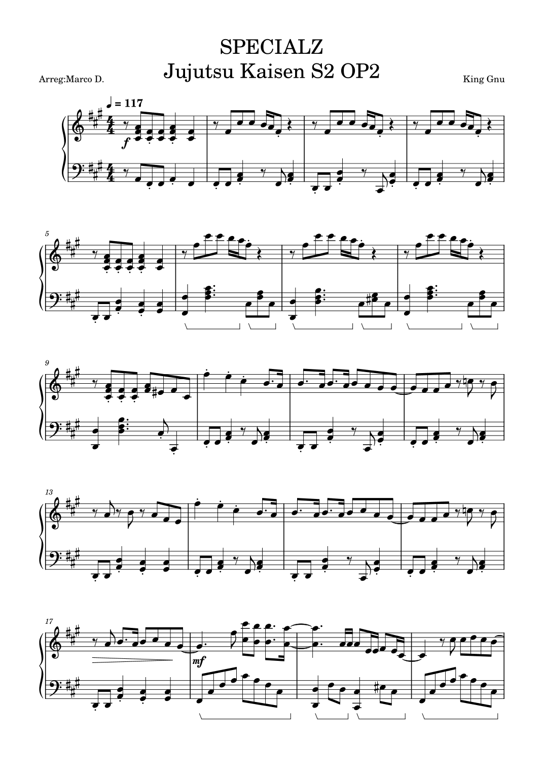 Specialz (arr. Marco D.)