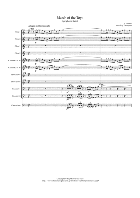 Herbert: March of the Toys - symphonic wind (arr. Ray  Thompson)