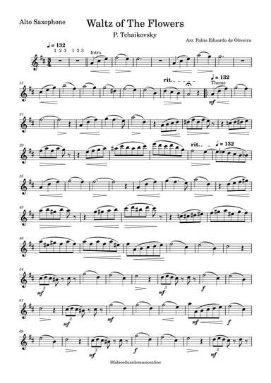 Waltz Of The Flowers (Tchaikovsky) - Easy Arrangement (arr. Fabio Eduardo de Oliveira)