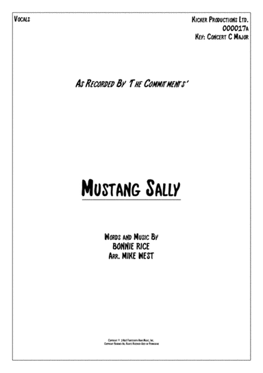 Mustang Sally (arr. Mike West)