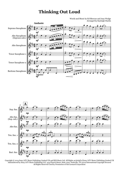 Thinking Out Loud (arr. Kayleigh Huelin)