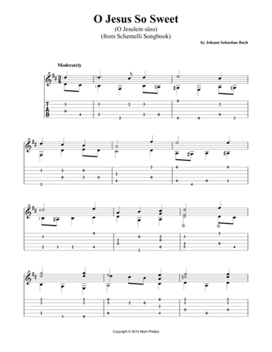 O Jesus So Sweet (O Jesulein su¨ss) (arr. Mark Phillips)