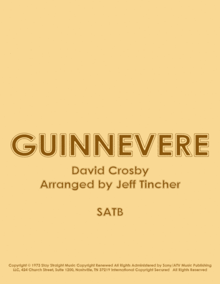 Guinnevere (arr. Jeff Tincher)