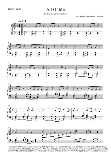 All Of Me (arr. Fabio Eduardo de Oliveira)
