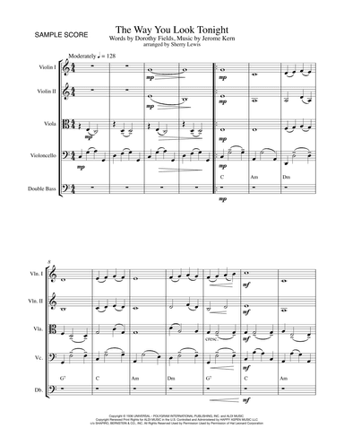 The Way You Look Tonight (arr. Sherry Lewis)