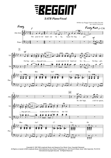 Beggin' (arr. Anita Cracauer)
