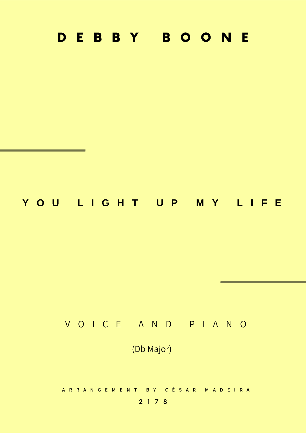 You Light Up My Life (arr. César Madeira)