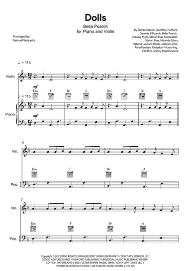 Dolls (arr. Samuel Sequeira)