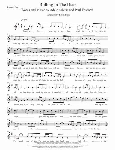 Rolling In The Deep (arr. Kevin Busse)