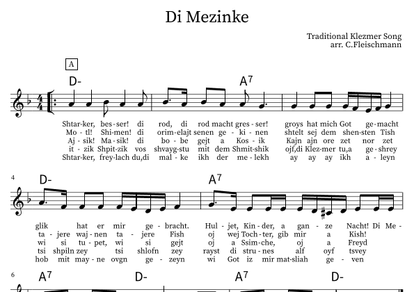 Di Mezinke (arr. Christoph Fleischmann)
