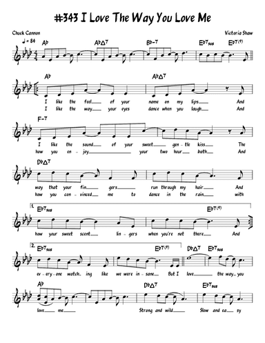 I Love The Way You Love Me (arr. John Fries)