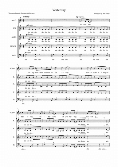 Yesterday (arr. Ben Parry)
