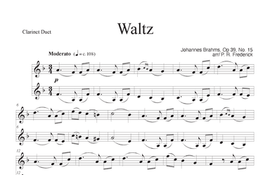 Waltz In Ab Major Op 39, No. 15 (arr. P. R. Frederick)