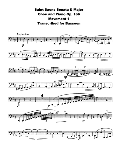 Sonata (arr. DavidJHare)