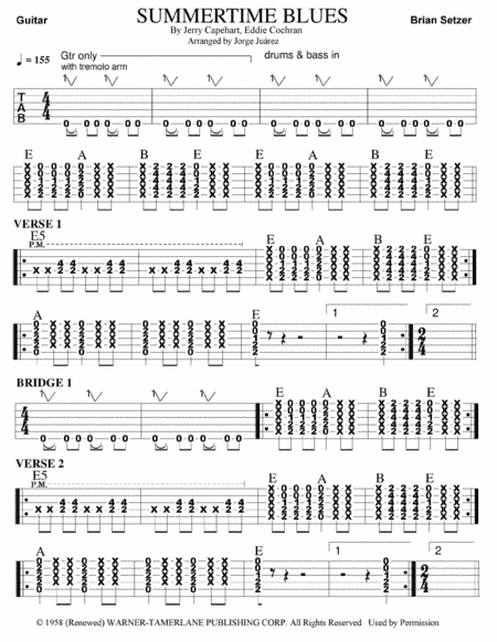 Summertime Blues (arr. Jorge Juárez)