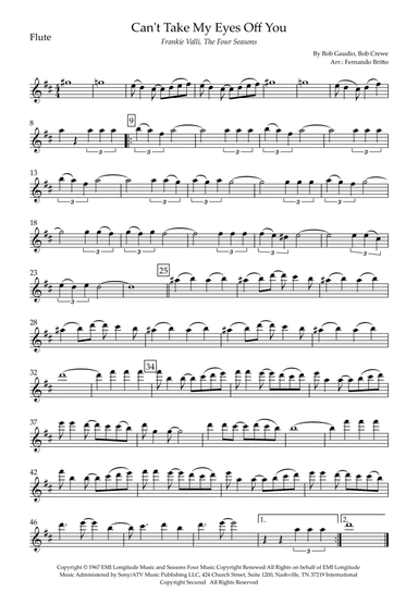 Can't Take My Eyes Off Of You (arr. Fernando Britto)