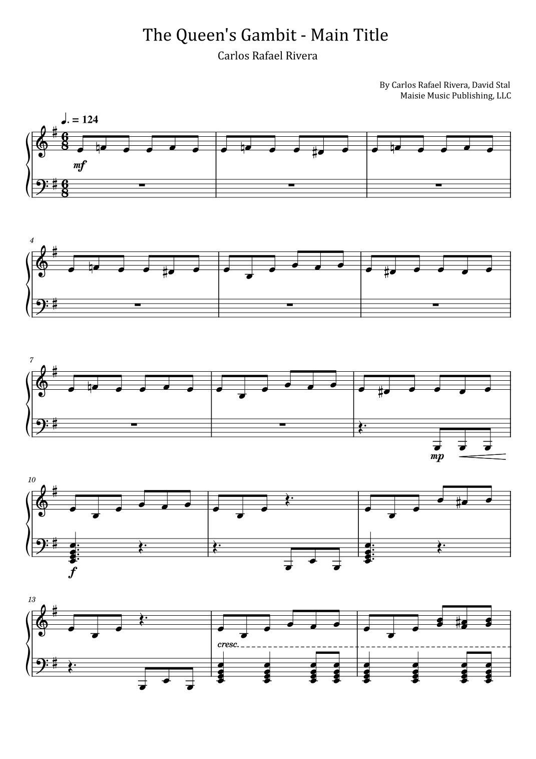 Main Title (arr. poon)