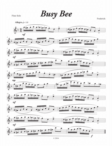 Busy Bee (Flute Solo)