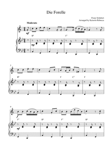Die Forelle (arr. Kaiserin Rebecca)