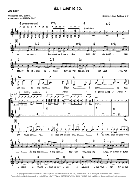 All I Want Is You (arr. Stephen Bulat)