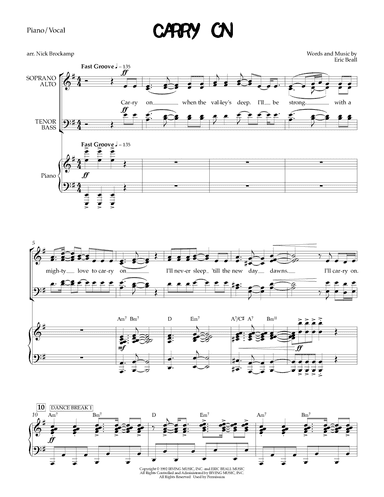 Carry On (arr. Nick Brockamp)