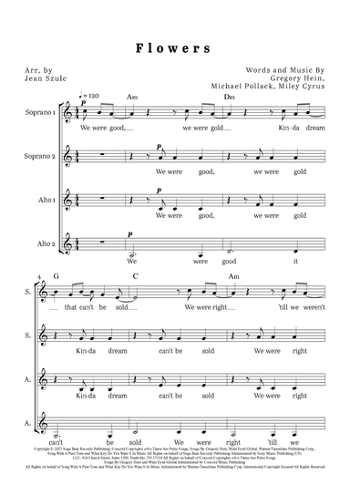 Flowers (arr. Jean Szulc)