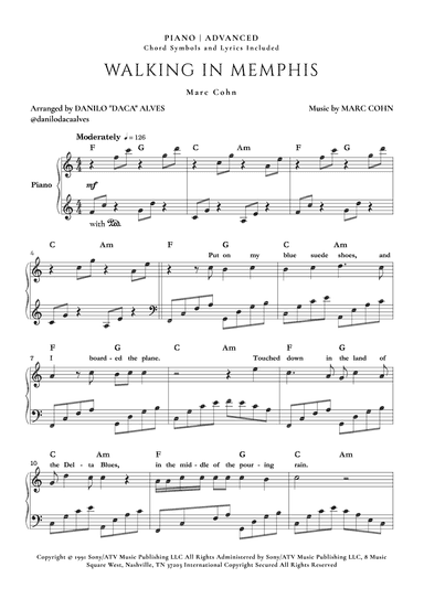 Walking In Memphis (arr. Danilo "Daca" Alves)