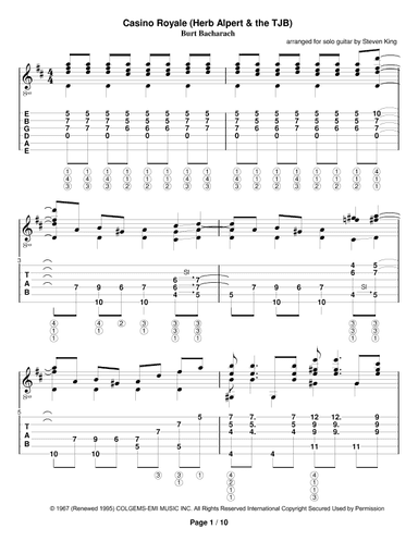 Theme From "casino Royale" (arr. Steven King)