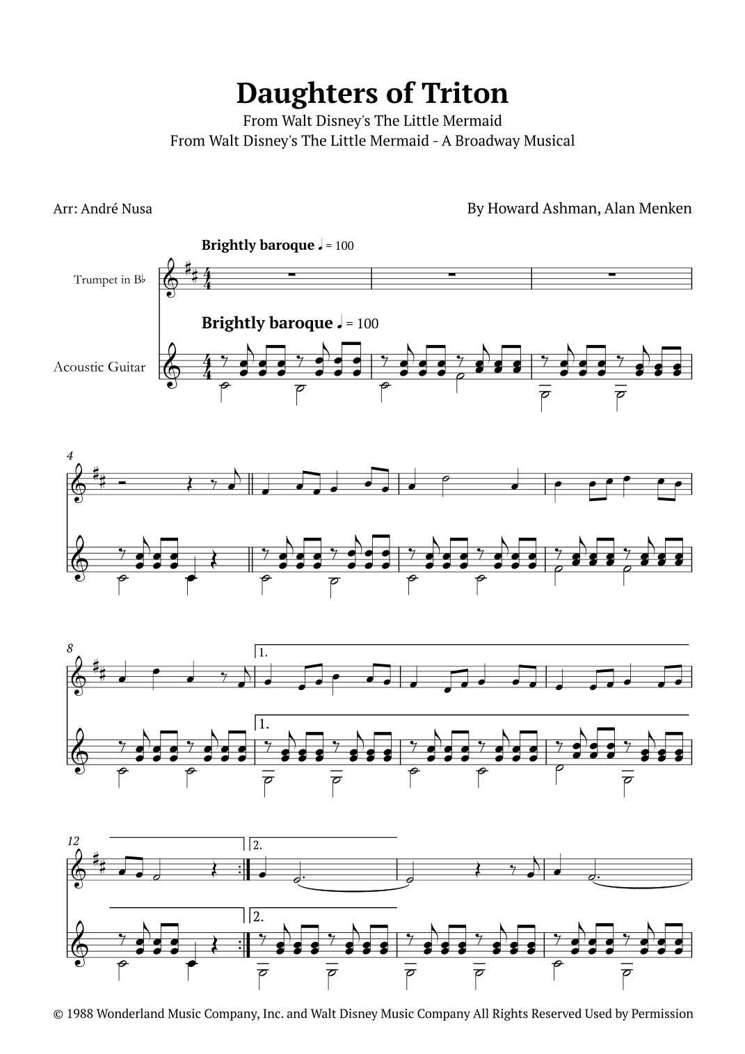 Daughters Of Triton (arr. André Nusa)