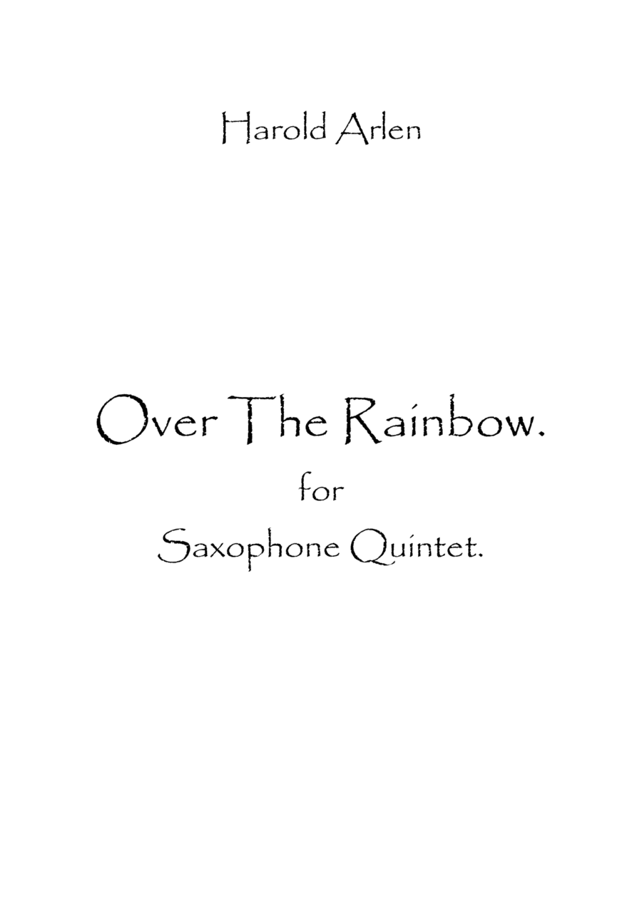 Over The Rainbow (arr. Spence Bundy)