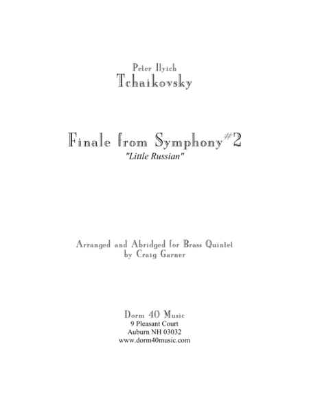 Finale, from Symphony #2 "Little Russian" (arr. Craig Garner)