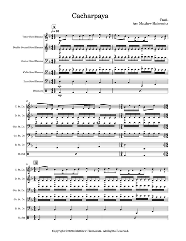 Cacharpaya (arr. Matthew Haimowitz)