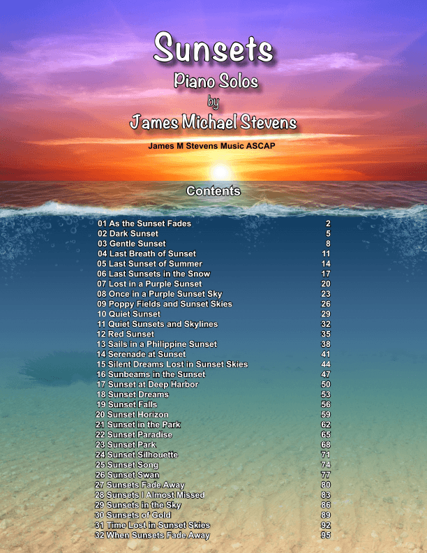 Sunsets Piano Book