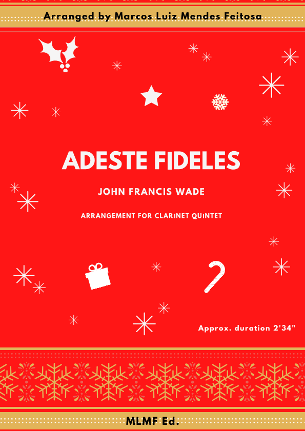 Adeste Fideles - Clarinet Quintet (arr. MARCOS LUIZ MENDES FEITOSA)