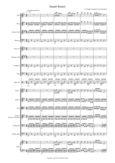 Handel Rocks! for School Orchestra (arr. David Burndrett)