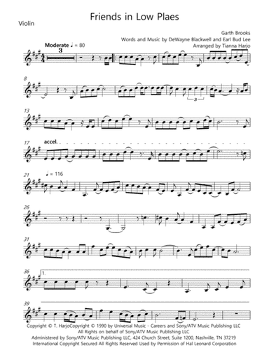 Friends In Low Places (arr. Tianna Harjo)