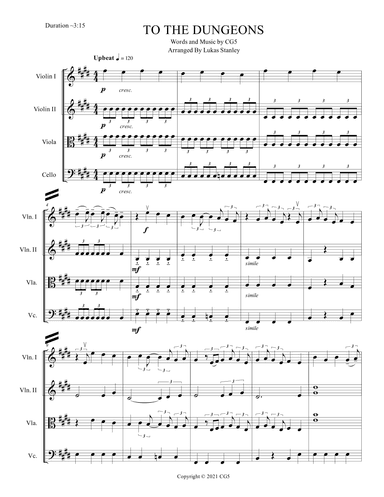 To The Dungeons (arr. Lukas Stanley)
