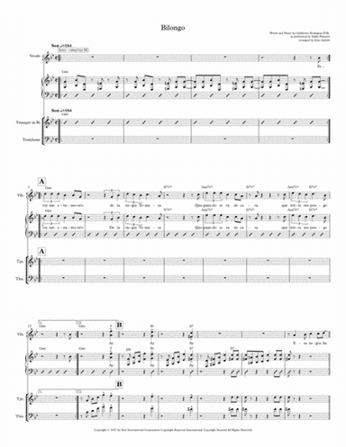 Bilongo (arr. Jesse Audelo)