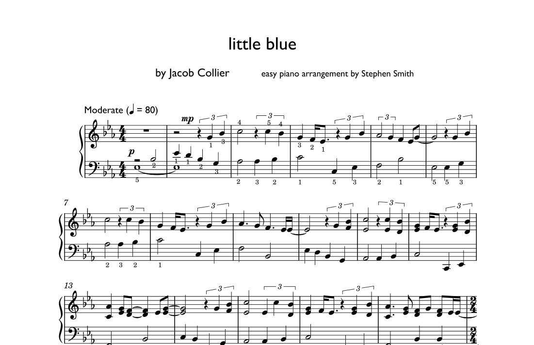 Little Blue (arr. Stephen Smith)