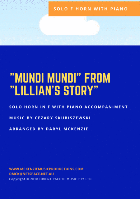 Mundi Mundi (arr. Daryl McKenzie)