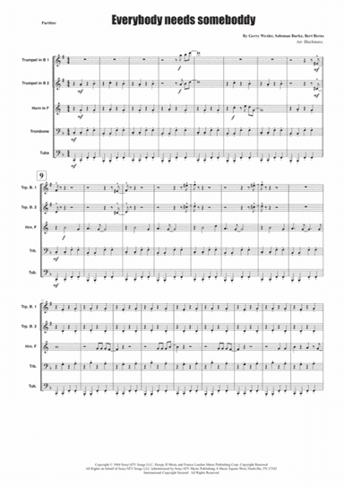 Everybody Needs Somebody To Love (arr. Blechmaxx)