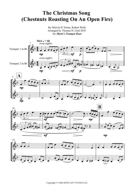 The Christmas Song (chestnuts Roasting On An Open Fire) (arr. Thomas H. Graf)