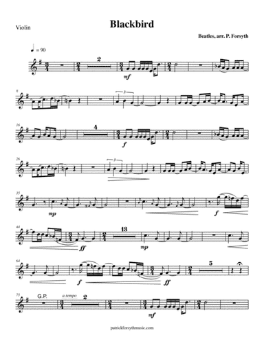 Blackbird (arr. Patrick Forsyth)