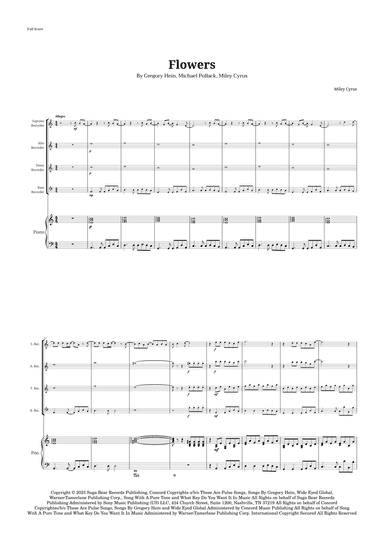 Flowers (arr. Langanho)