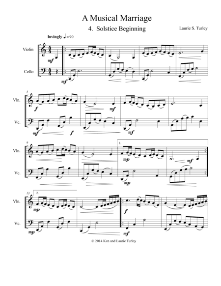 String Duo No 04 from A Musical Marriage "Solstice Beginning"