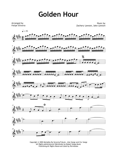Golden Hour (arr. Felipe Silveira)