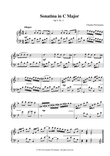 Sonatina in C Major, Op.9 Nr.3